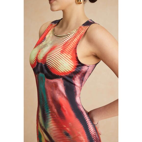 Micas abstract Print Tank Midid Dress NWT medium - Picture 5 of 8